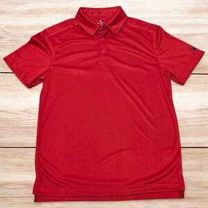 Spyder Red Freestyle Polo Men's Medium Golf Outdoor Work Shirt (Nice with Flaws)